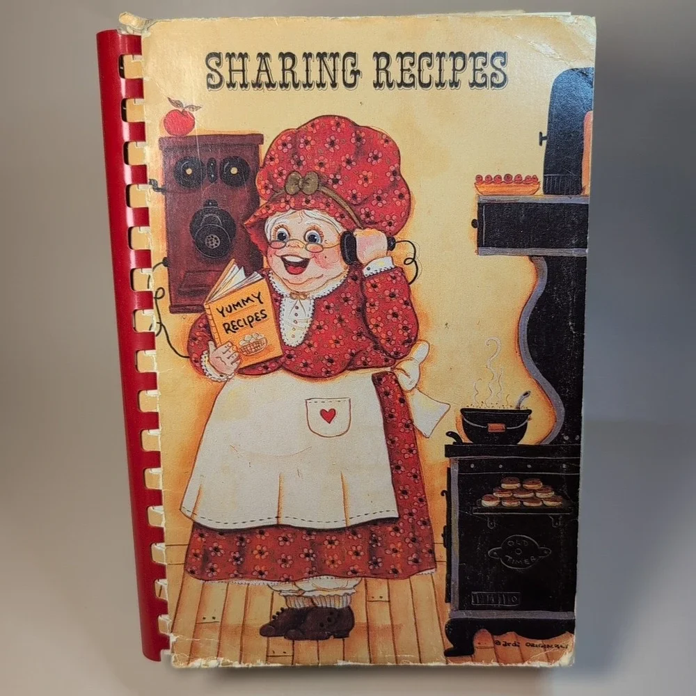 Sharing Recipes Cookbook By Ladies Joy Fellowship Butler Assembly Of God 1984